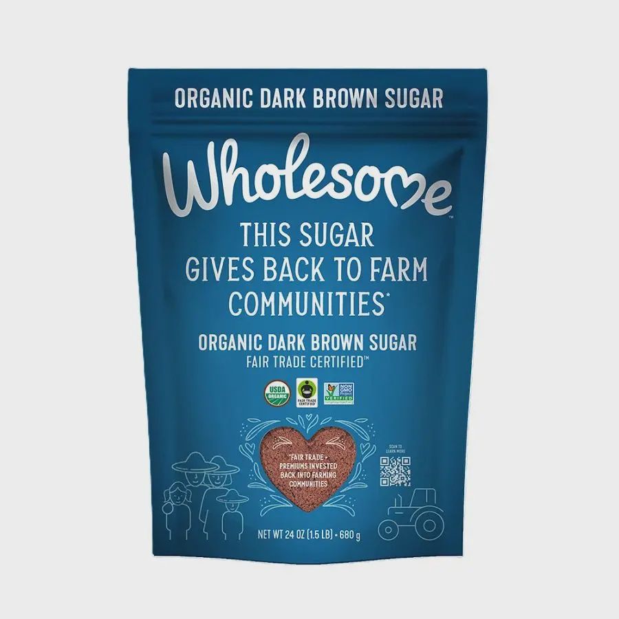 WHOLESOME SWEETENERS ORGANIC SUGAR DARK BROWN SUGAR 24 OZ