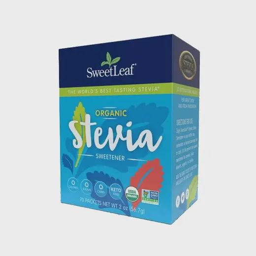 SWEETLEAF ORGANINC STEVIA SWEETENER 70 PACKETS