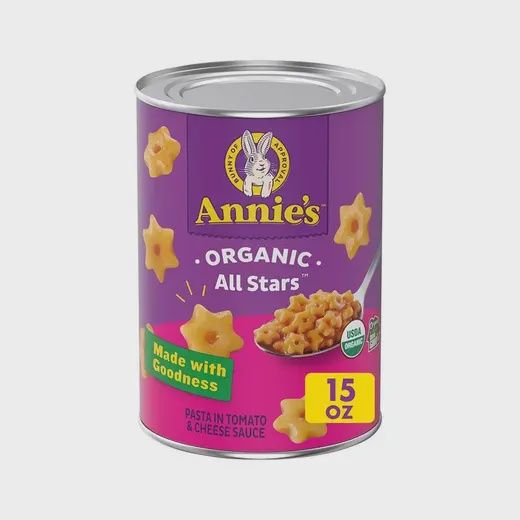 ANNIE'S ORGANIC PASTA TOMATO AND CHEESE SAUCE ALL STARS 15 OZ