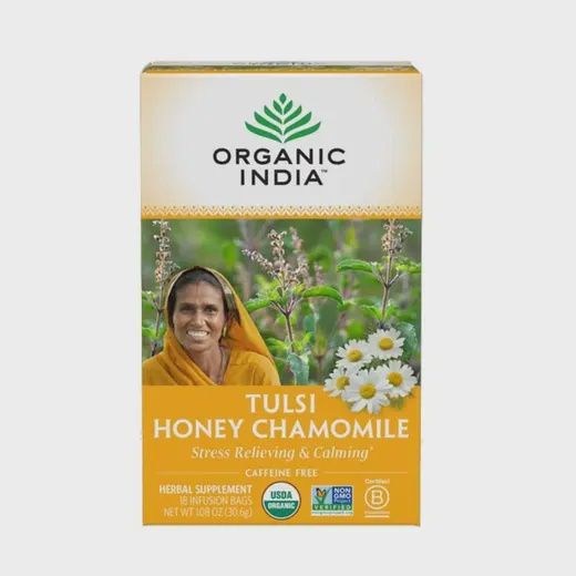 ORGANIC INDIA TULSI HONEY CHAMOMILE TEA 18 BAGS