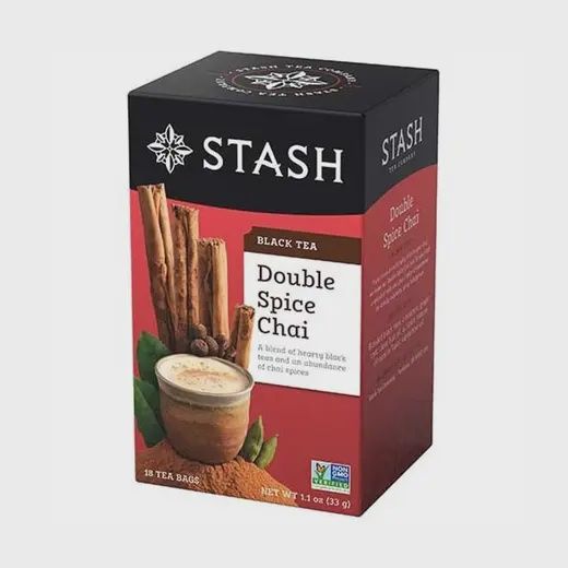 STASH DOUBLE SPICE CHAI TEA 18 BAGS