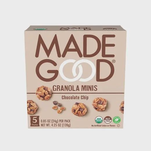 MADEGOOD CHOCOLATE CHIP GRANOLA MINIS 5 COUNT