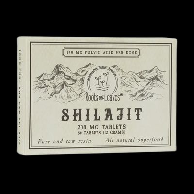 ROOTS &amp; LEAVES PURE SHILAJIT TABLETS 60 CT