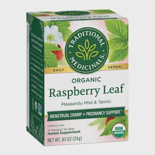 TRADITIONAL MEDICINALS ORGANIC RASPBERRY LEAF TEA 16 CT