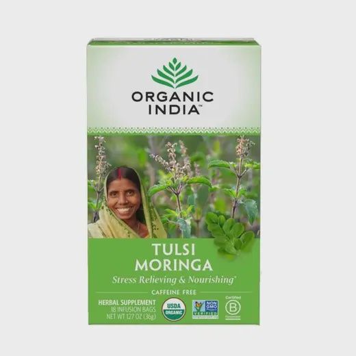 ORGANIC INDIA TULSI MORINGA TEA 18 BAGS