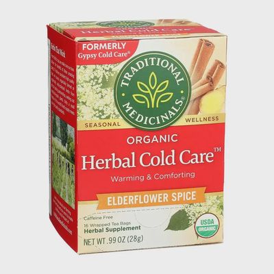 TRADITIONAL MEDICINALS ORGANIC HERB COLD CARE ELDERFLOWER SPICE TEA 16 CT