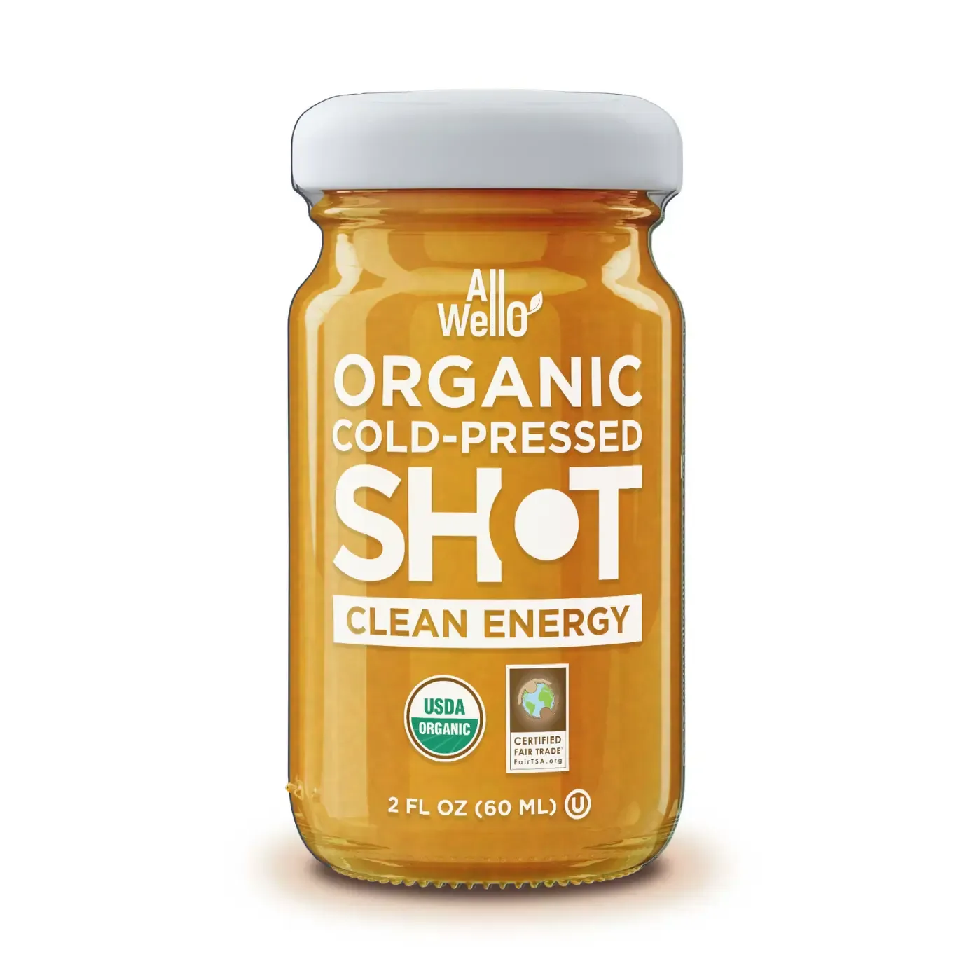 ALLWELLO ORGANIC COLD-PRESSED CLEAN ENERGY SHOT WITH GINSENG