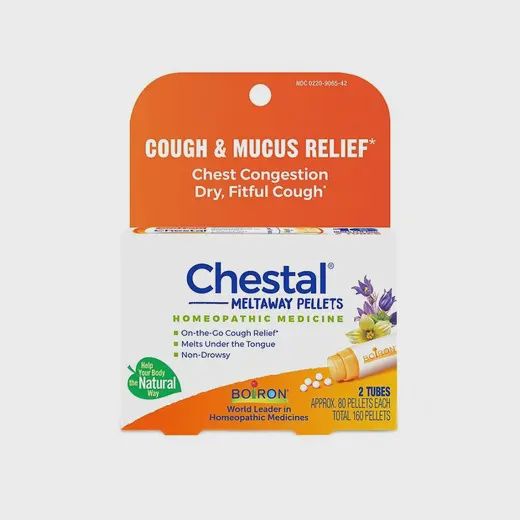 BORION CHESTAL COUGH &amp; MUCAS RELIEF PELLETS 160 CT