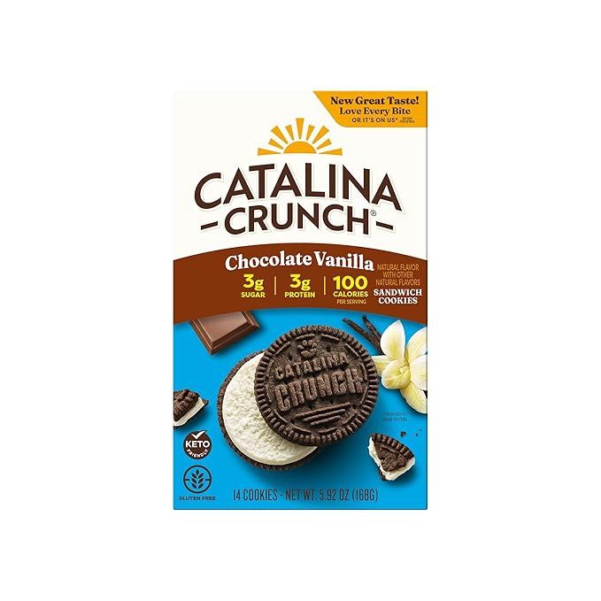 CATALINA CRUNCH CHOCOLATE VANILLA SANDWHICH COOKIES