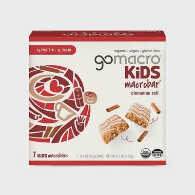 GoMacro Cinnamon Roll Kids MacroBar 7 pack