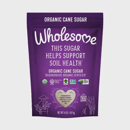 WHOLESOME SWEETNERS REGENERATIVE ORGANIC CANE SUGAR 26 OZ