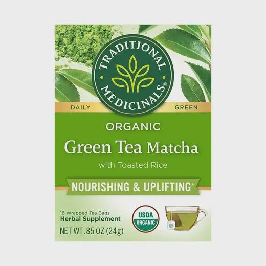 TRADITIONAL MEDICINALS ORGANIC GREEN MATCHA TEA 16 CT
