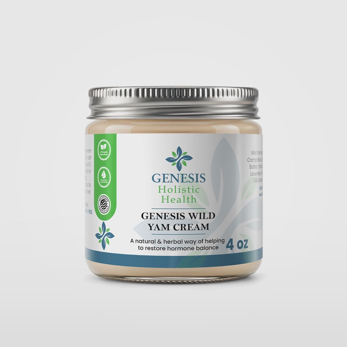 GENESIS HOLISTIC HEALTH WILD YAM HORMONE CREAM 2 OZ