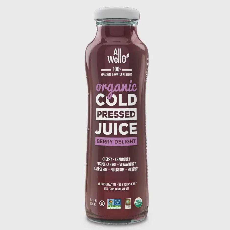 ALLWELLO ORGANIC COLD-PRESSED BERRY DELIGHT JUICE