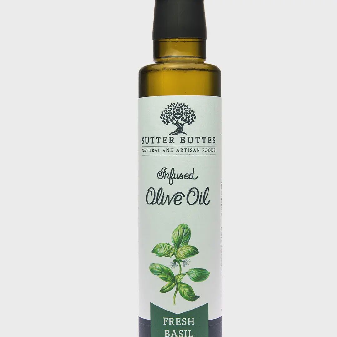 SUTTER BUTTES FRESH BASIL INFUSED OLIVE OIL 8.5 OZ