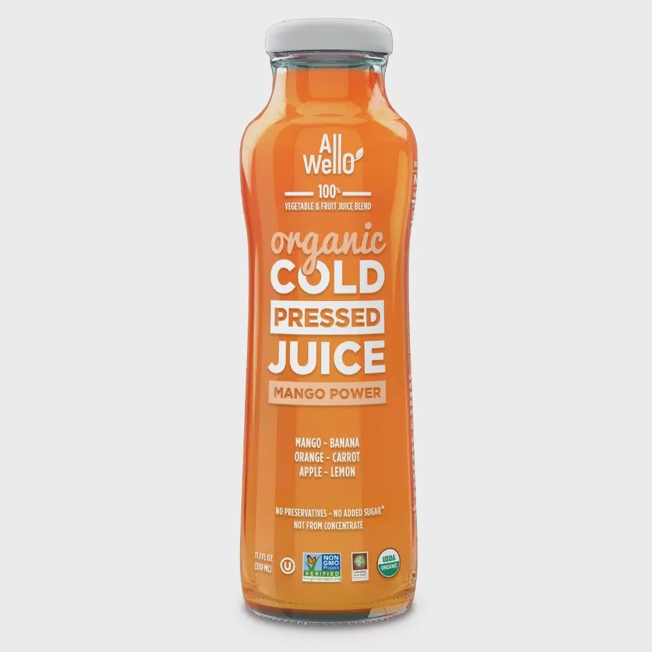 ALLWELLO ORGANIC COLD PRESSED MANGO POWER JUICE