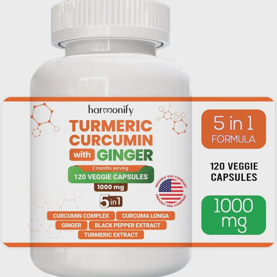 HARMONIFY TUMERIC CURCUMIN GINGER CAPSULES 1000 MG