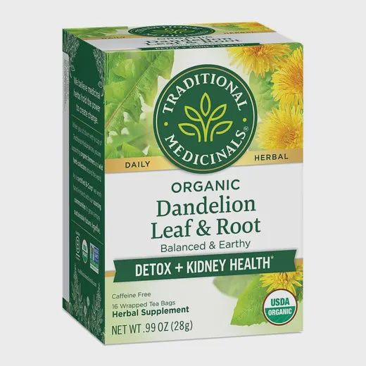 TRADITIONAL MEDICINALS DANDELION LEAF &amp; ROOT TEA 16 CT