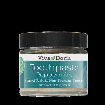 VIVA DORIA NATURAL MINERALIZING TOOTHPASTE PEPPERMINT - 3 OZ