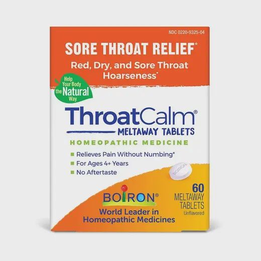 BORION THROAT CALM MELTAWAY TABLETS 60 CT