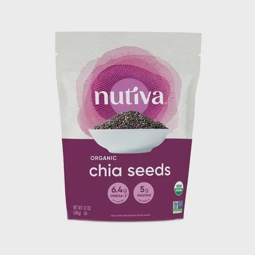 NUTIVA ORGANIC CHIA SEEDS 12 OZ