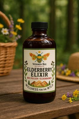 VITAMIN BEE WELLNESS CO. ELDERBERRY ELIXIR 8 OZ