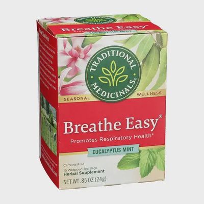 TRADITIONAL MEDICINALS BREATHE EASY EUCALYPTUS MINT TEA 16 CT