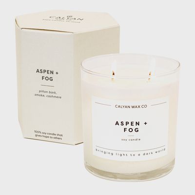 CALYAN WAX CO ASPEN + FOG 100% SOY CANDLE