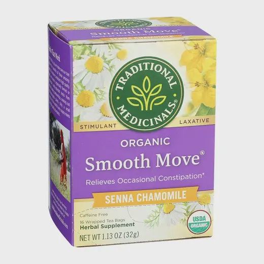 TRADITIONAL MEDICINALS ORGANIC SMOOTH MOVE SENNA CHAMOMILE