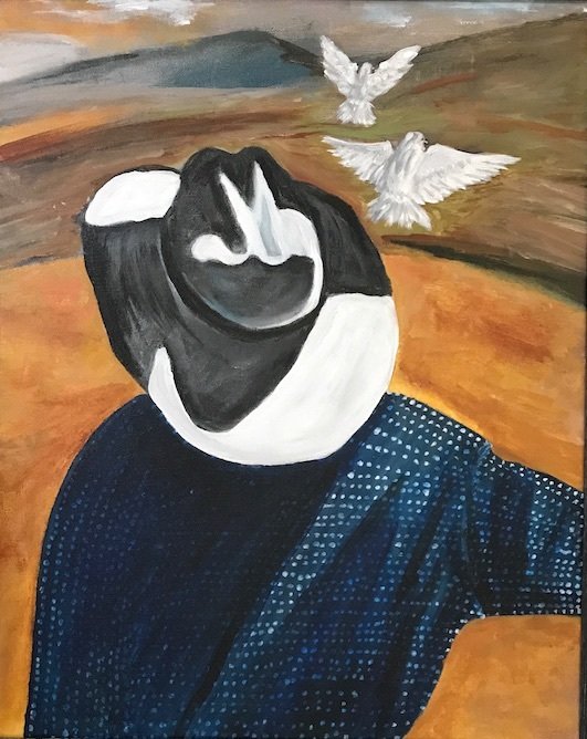 Dos Palomas Blancas -- Signed Print