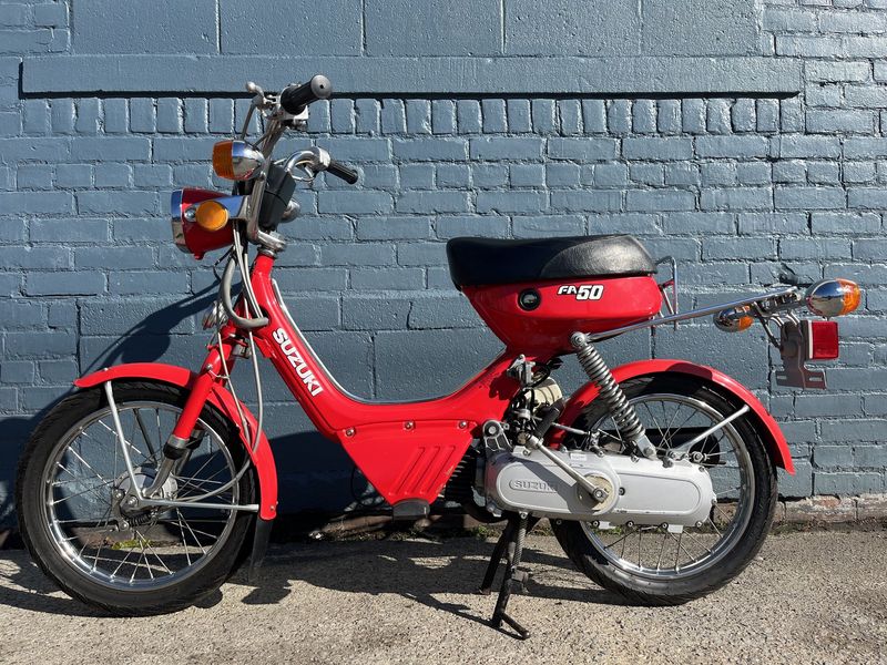 1985 Suzuki FA-50 in striking RED 1985 Suzuki FA-50 in striking RED
