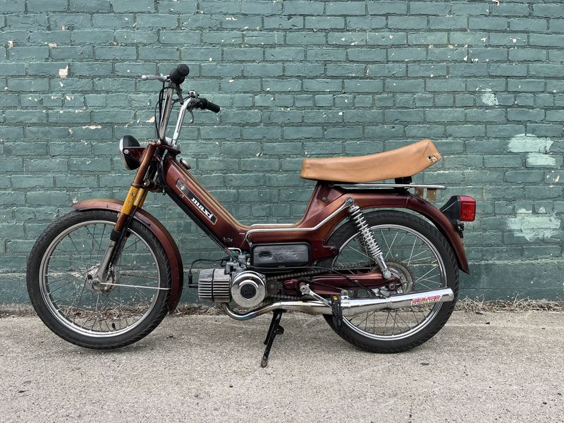 1978 Root Beer Puch Maxi 50cc Pedal Moped 1978 Root Beer Puch Maxi 50cc Pedal Moped