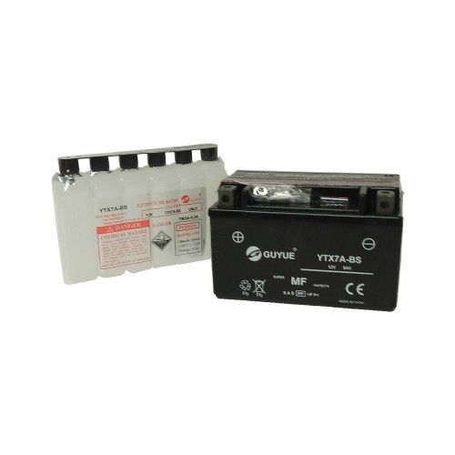 YTX7A-BS (12v 6ah) battery for 50cc Scooters GuYue