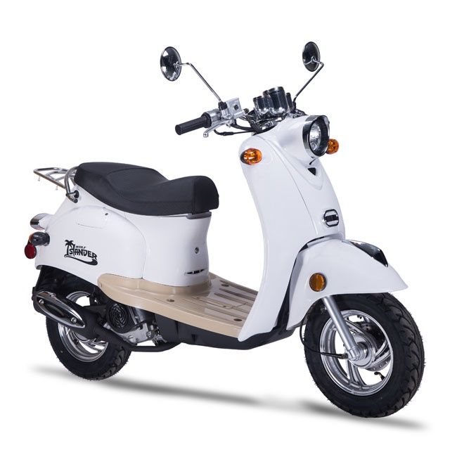 Wolf - Islander - 50cc Moped Legal Scooter, Color: White