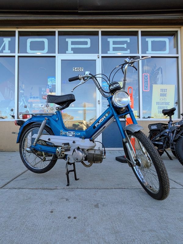 SOLD 1977 Puch Maxi - Candy Blue - Fully Restored Vintage Moped SOLD 1977 Puch Maxi - Candy Blue - Fully Restored Vintage Moped