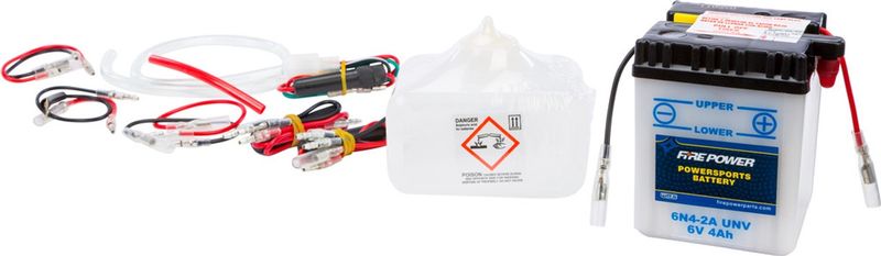 Battery w/Acid (6N4-2A) UNV 6v 4ah