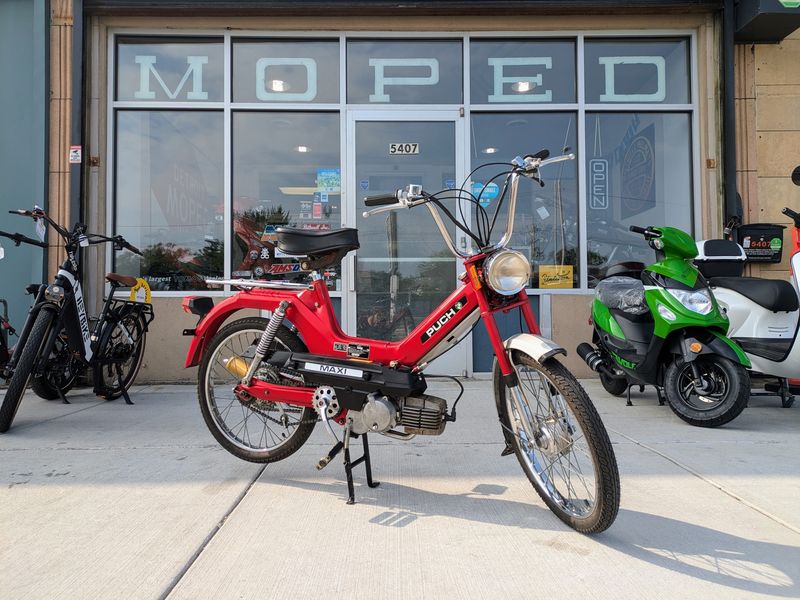 1978 PUCH Maxi Red 50cc Vintage Moped Restoration 1978 PUCH Maxi Red 50cc Vintage Moped Restoration