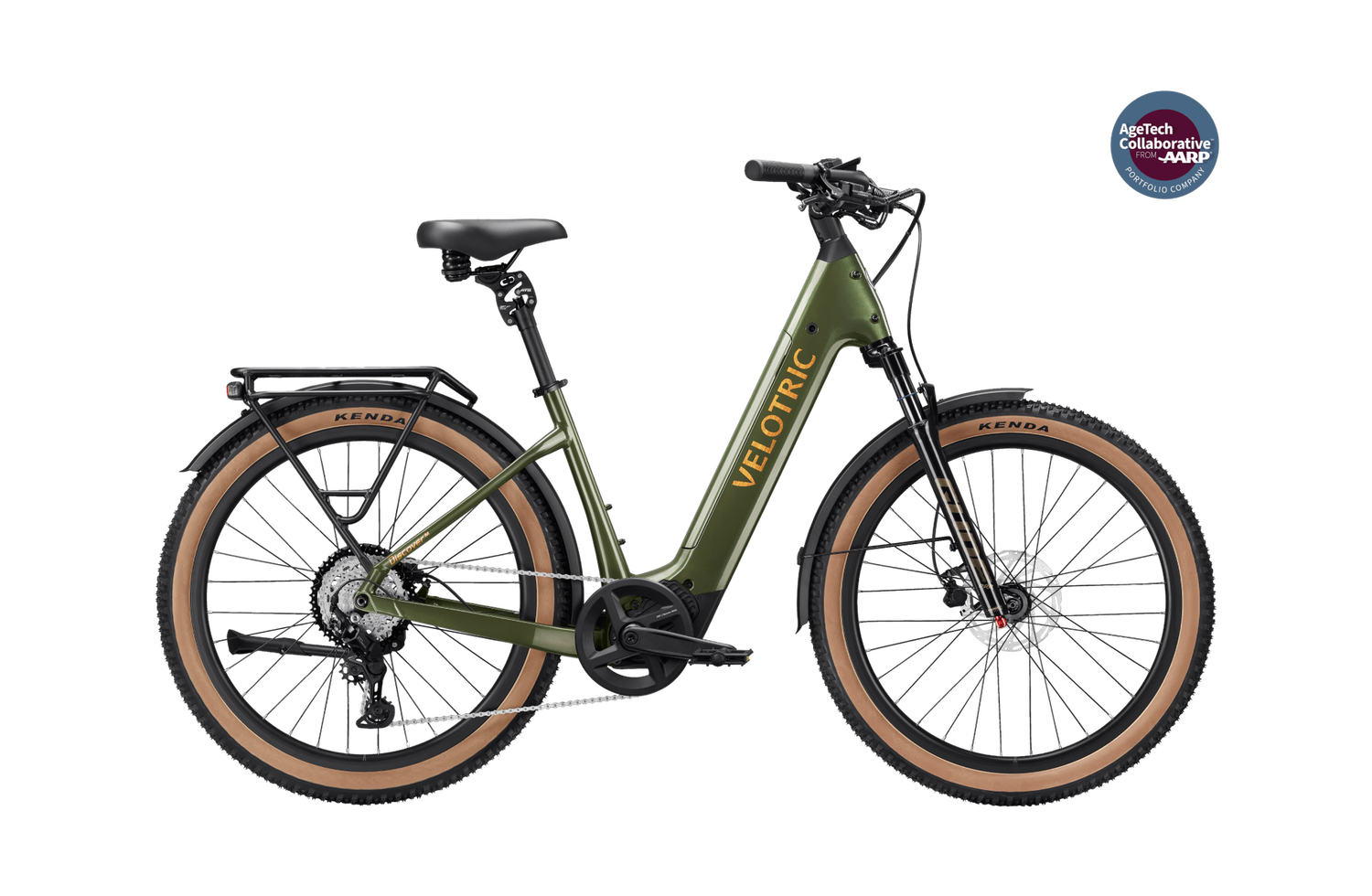Velotric - Discover M - Mid-Drive Motor E-Bike (500w / 1000w peak) Velotric - Discover M - Mid-Drive Motor E-Bike (500w / 1000w peak), Color: Olivine Green, Size: Regular