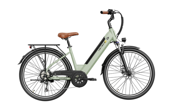 HeyBike - Cityscape 2.0 - Practical Commuter (500w - 1200w PEAK), Color: Green