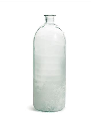 Lucien Bottle 19.75" White Ombre