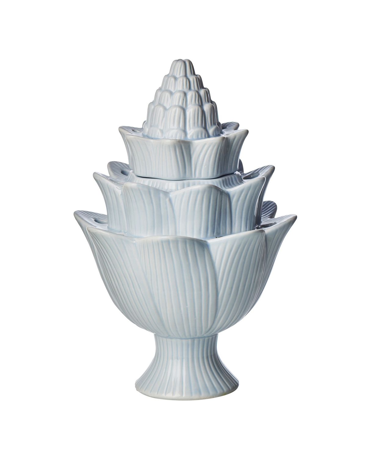 TULIPIERE ARTICHOKE LIGHT BLUE SM