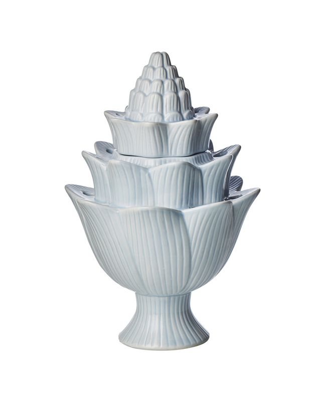 TULIPIERE ARTICHOKE LIGHT BLUE SM