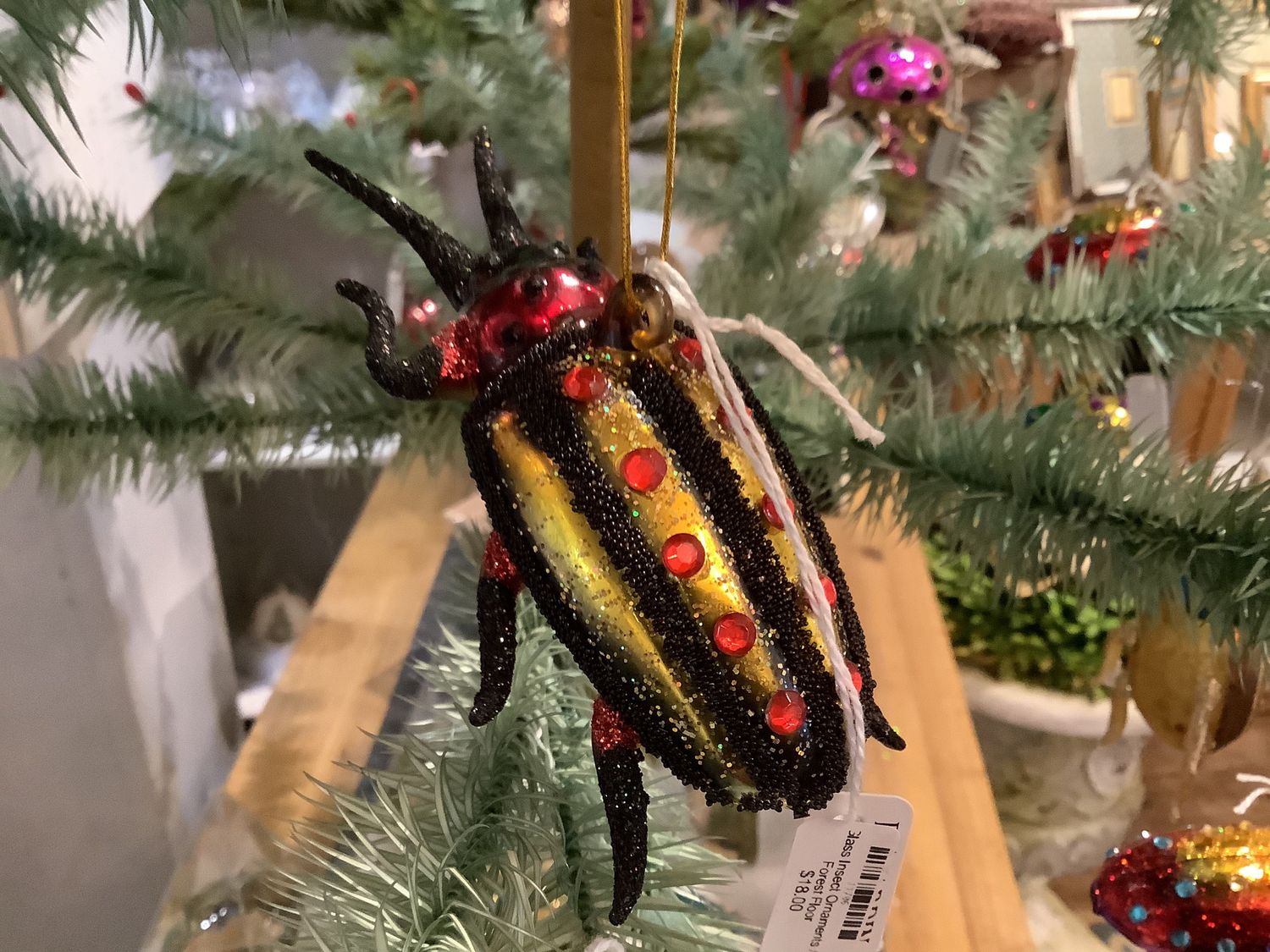 Glass Insect Ornaments