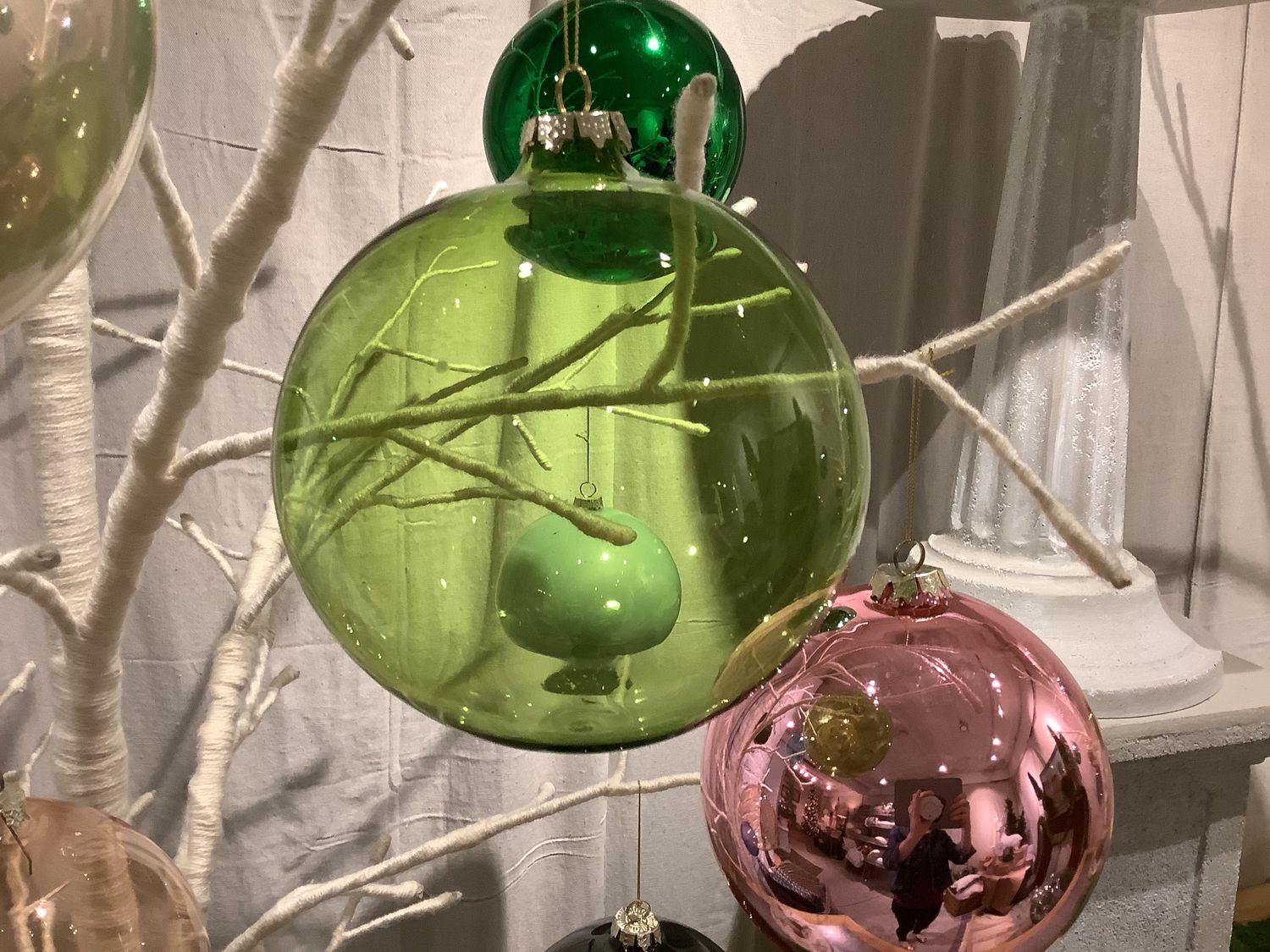 Giant Glass Ornaments