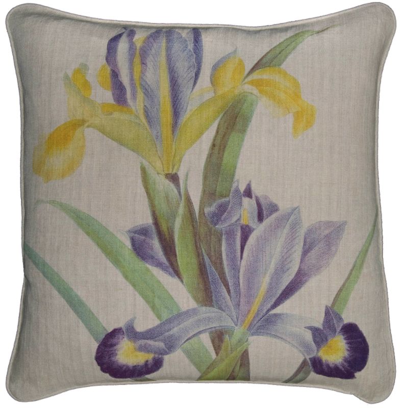 Painted Iris Pillow