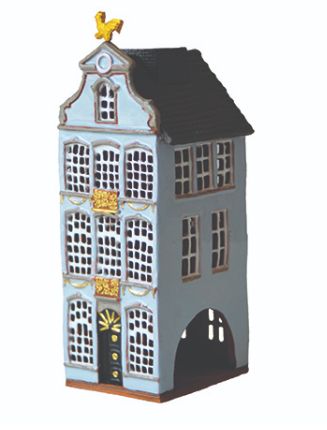 Belgium House Blue w/ Gold
