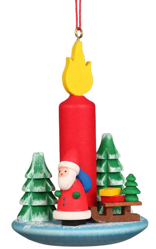 Candle w/ Santa