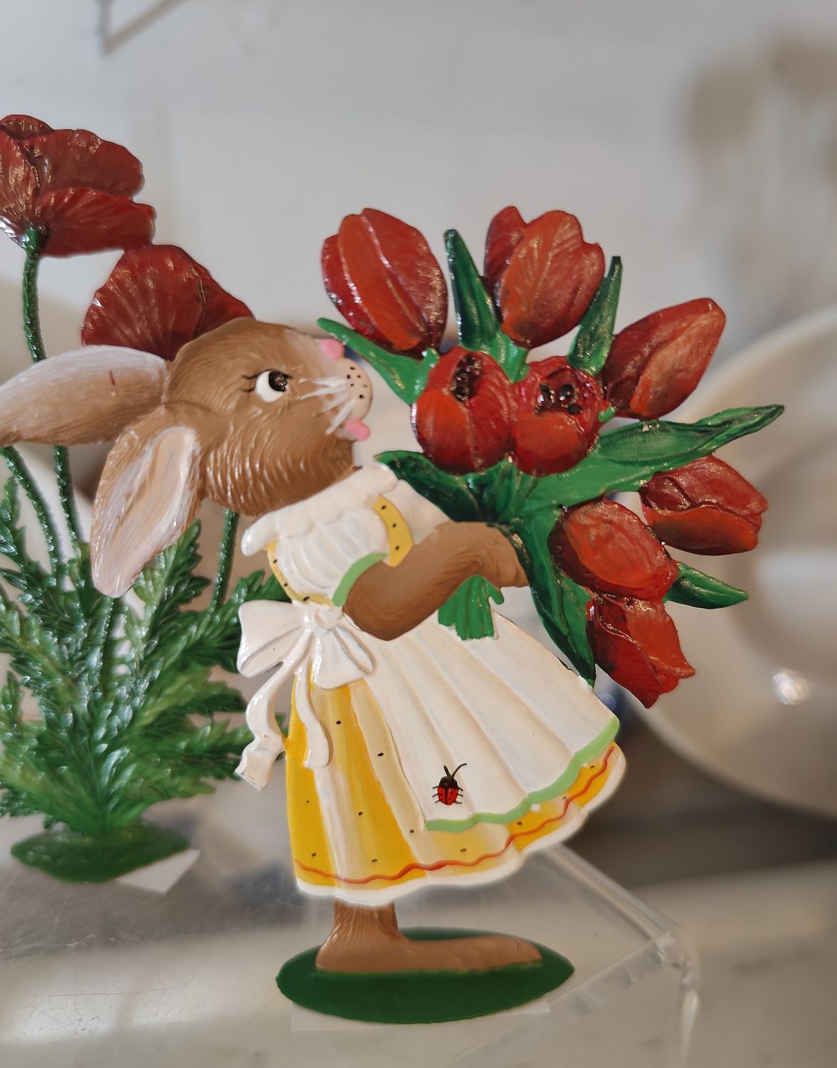 Bunny with Tulips