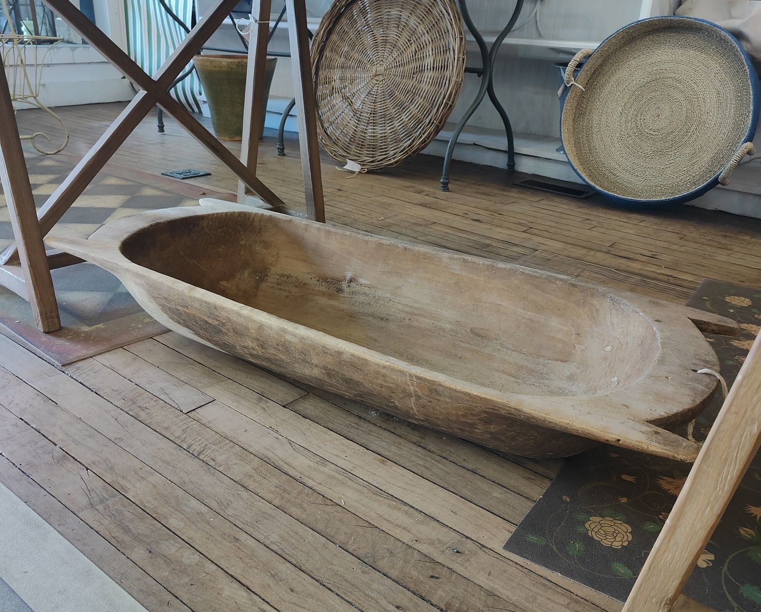Antique Large Dough Bowl