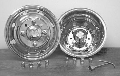 16"X 6 FORD 99-C E350 8 LUG 8HH W/9/16" JAM NUTS (51022)